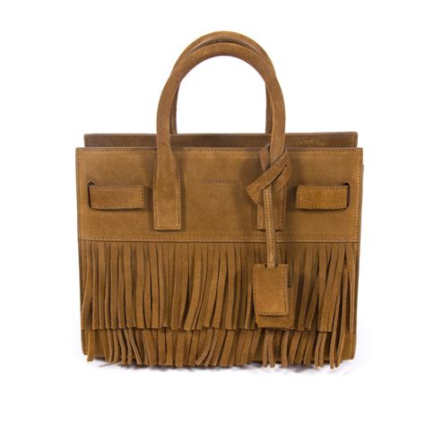 saint laurent sac de jour fringe